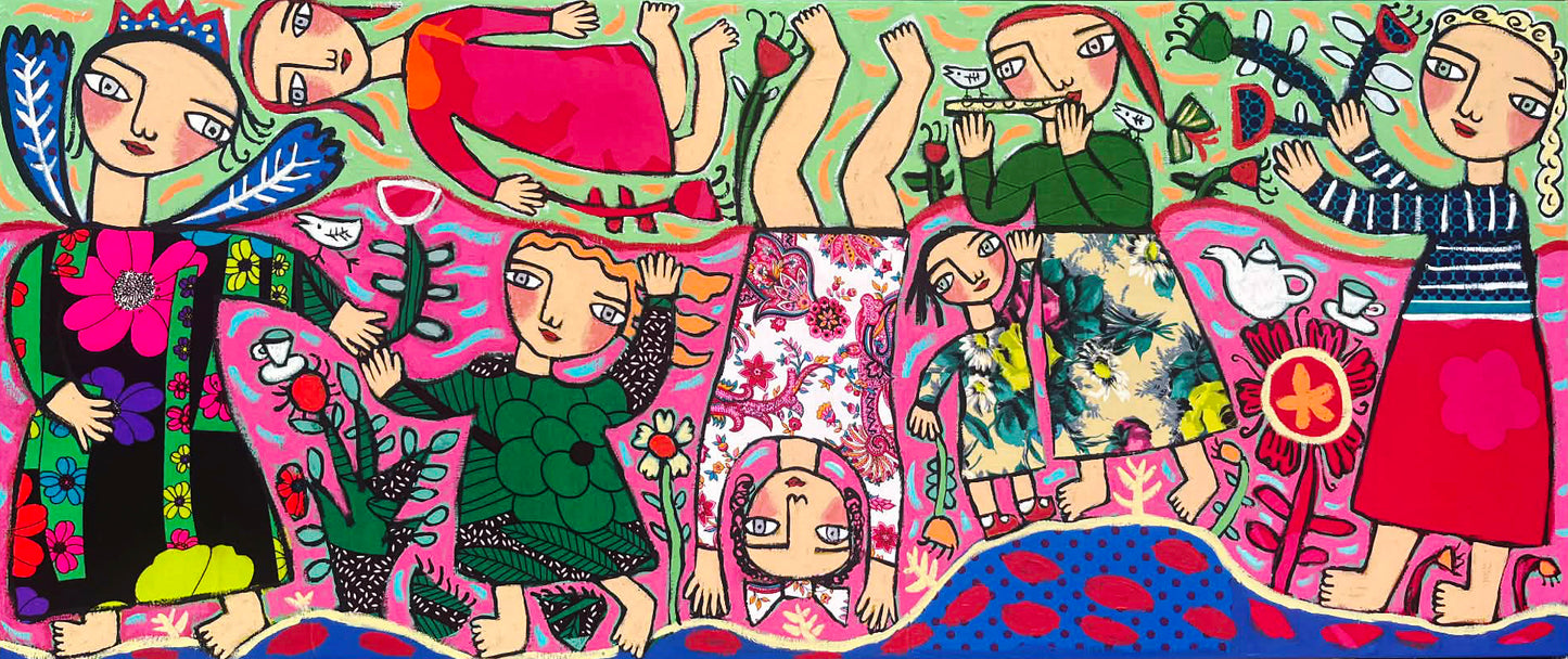 Painting on Canvas, 124x52cm