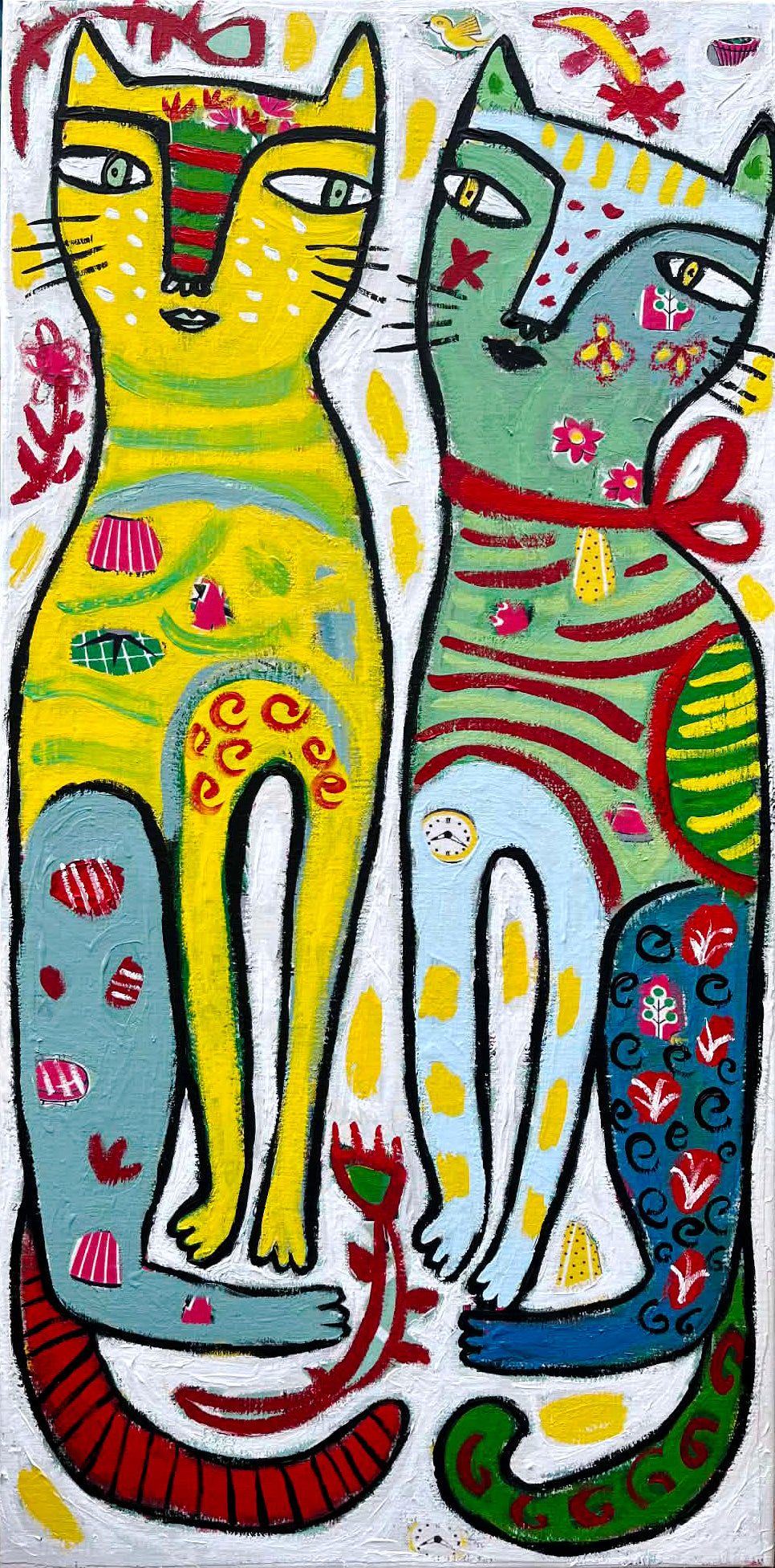 Painting on canvas, 81x40cm