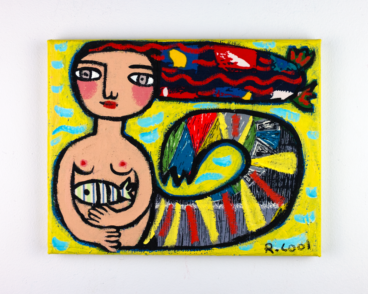 Aegean Sea Mermaid, 20x25cm