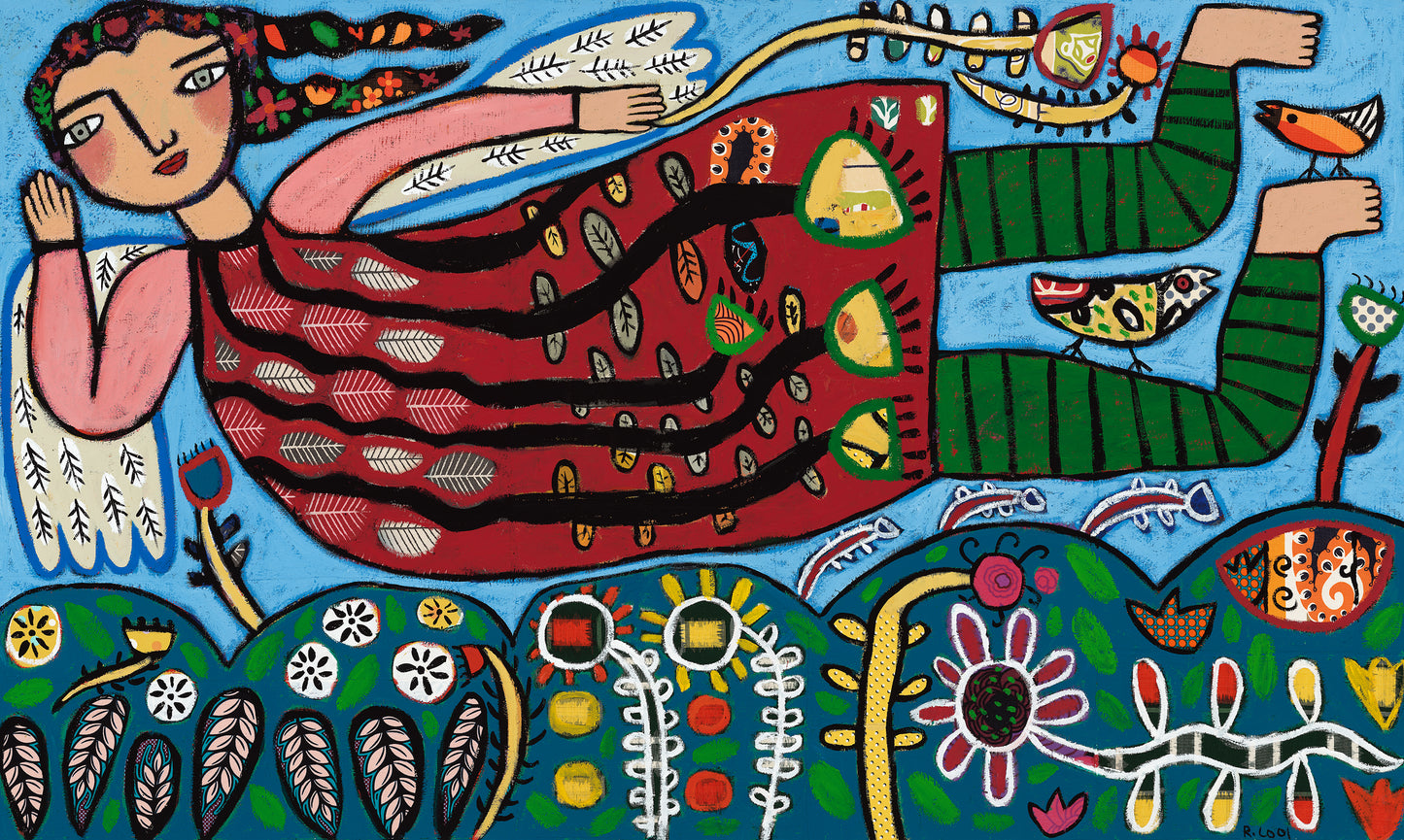 Painting on Canvas, 92x152cm