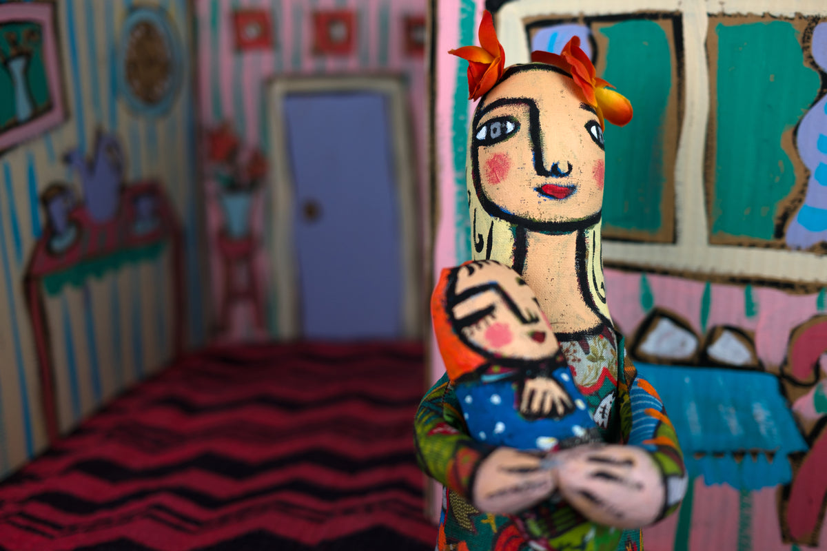 Flower Mother Soft Sculpture