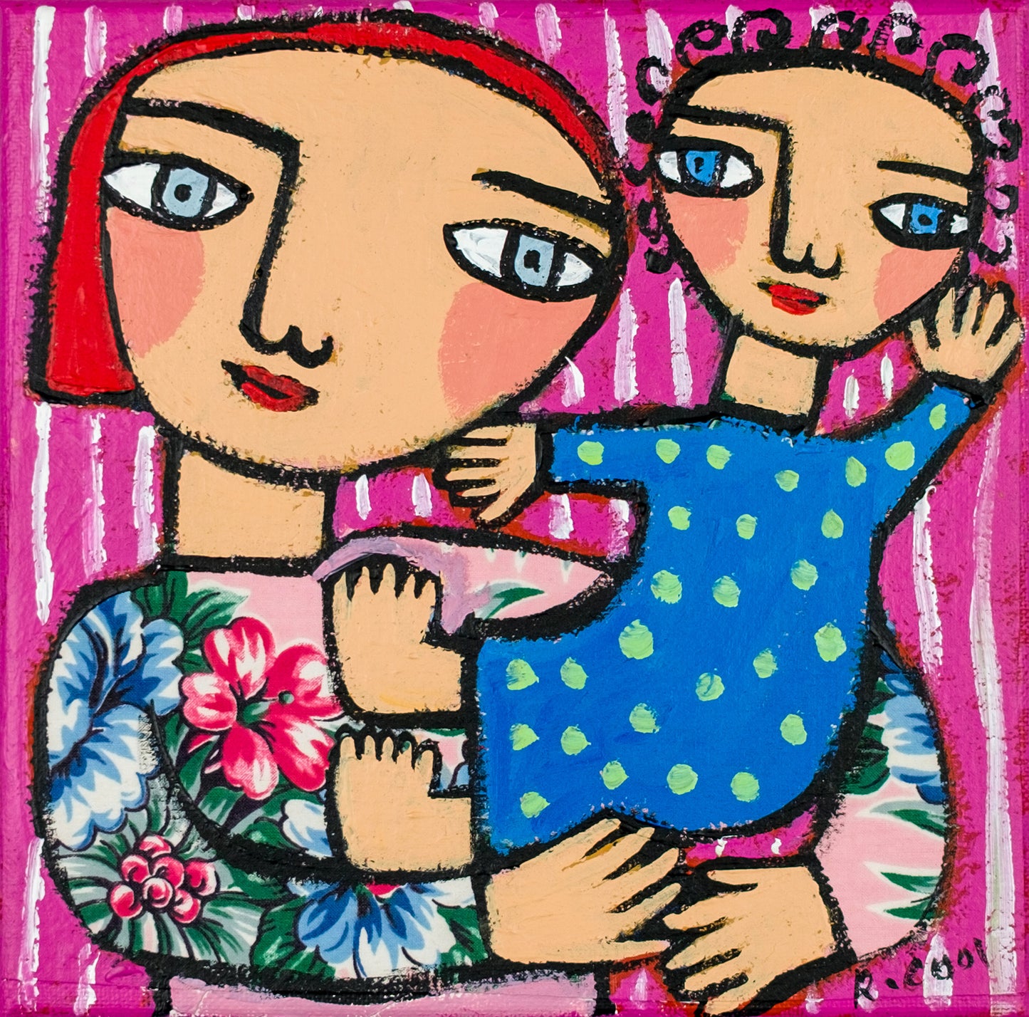 Painting on canvas, 20x20cm