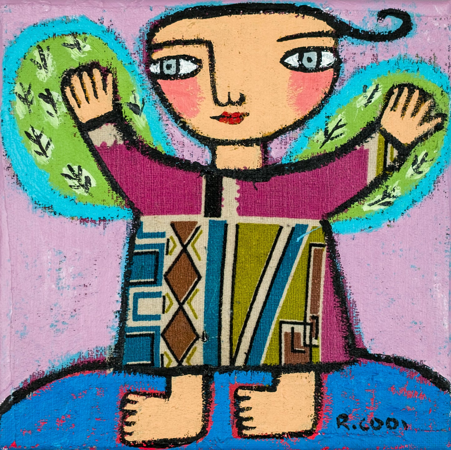 Painting on canvas, 20x20cm