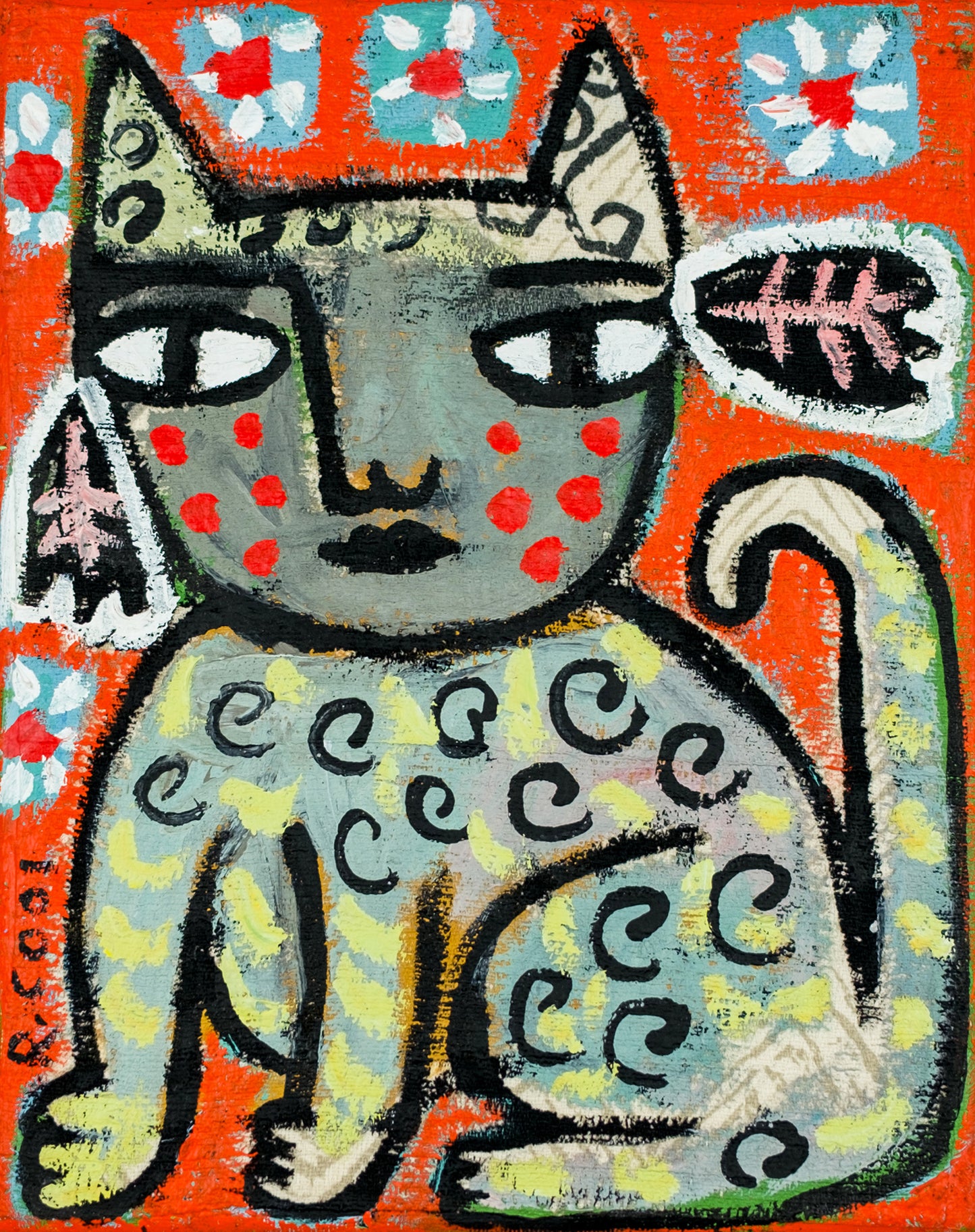 Painting on canvas, 25x20cm