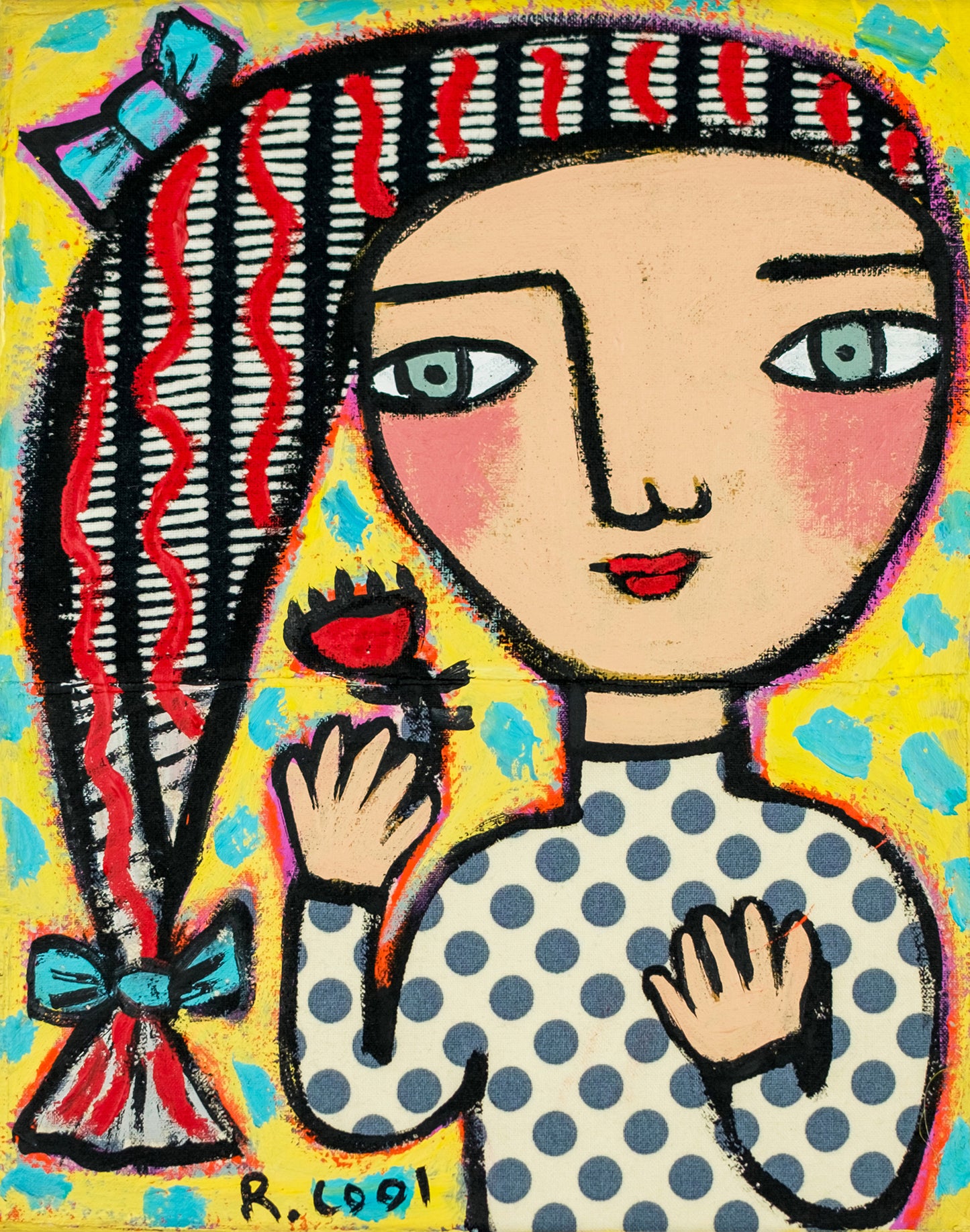 Painting on canvas, 25x20cm