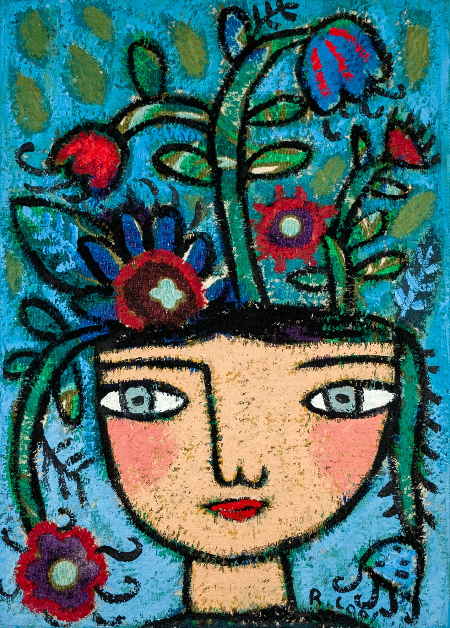 Painting on canvas, 35x25cm