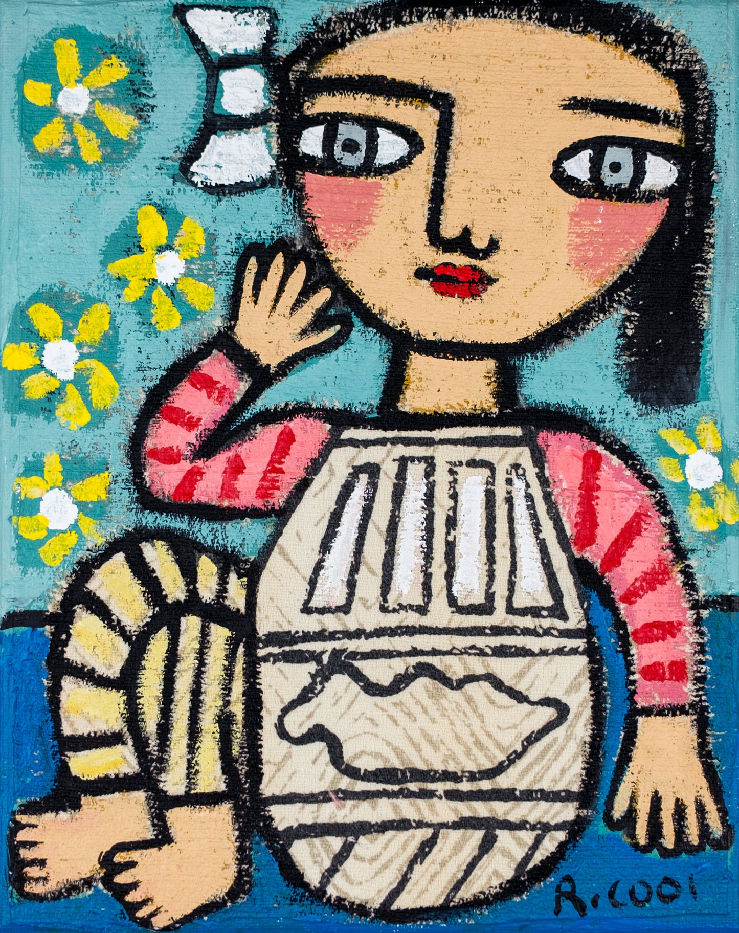 Painting on canvas, 25x20cm