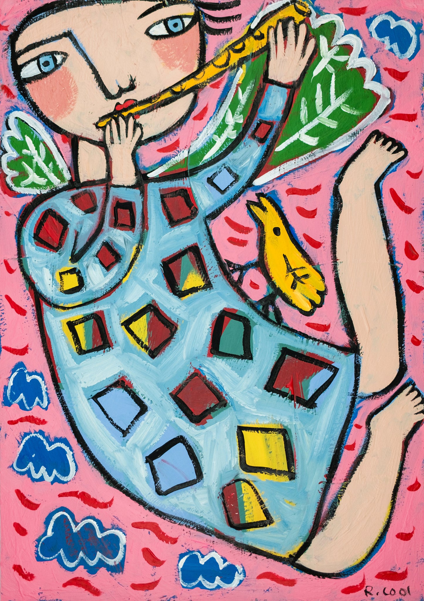 Painting on paper, 42x30cm