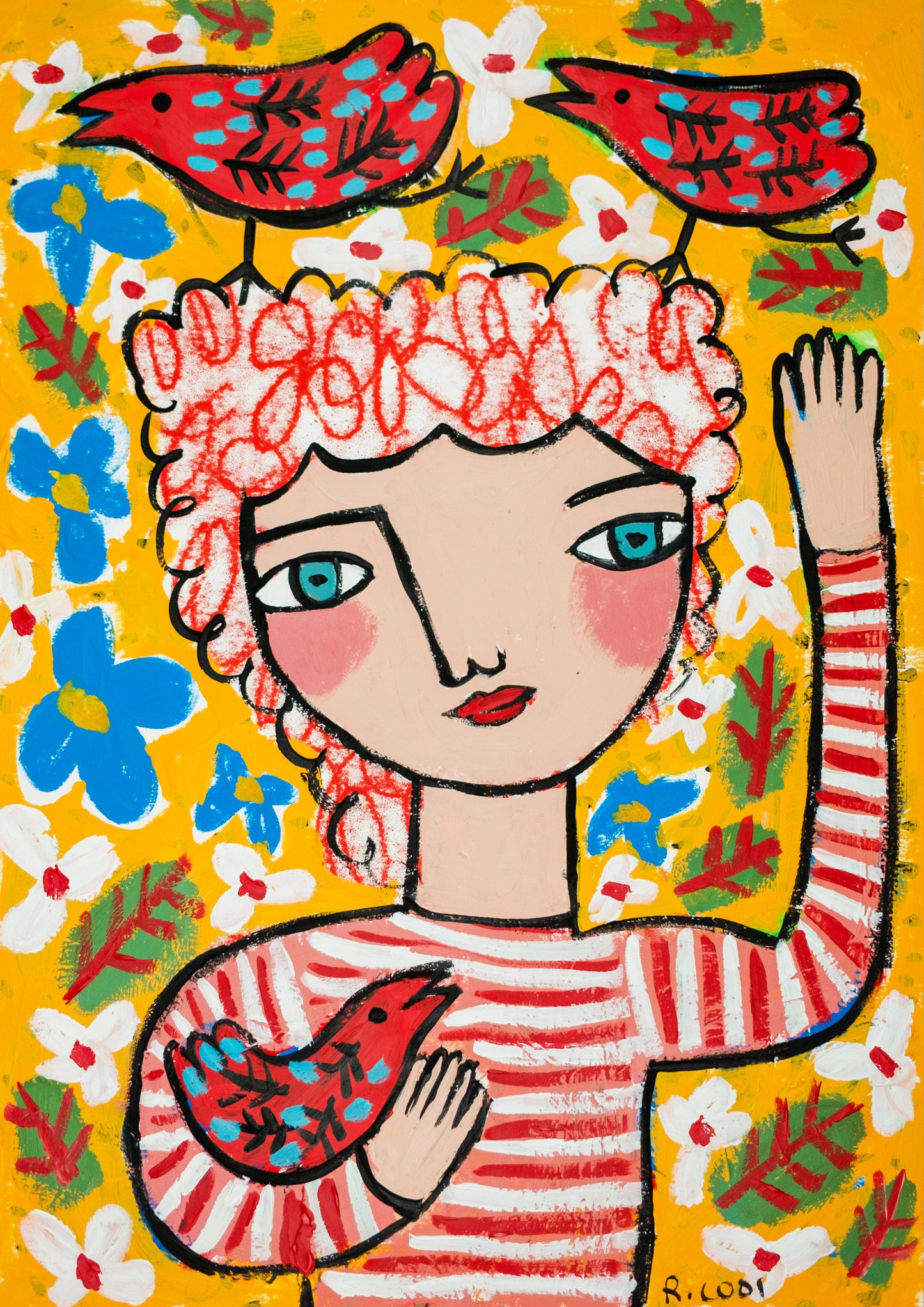 Painting on paper, 42x30cm