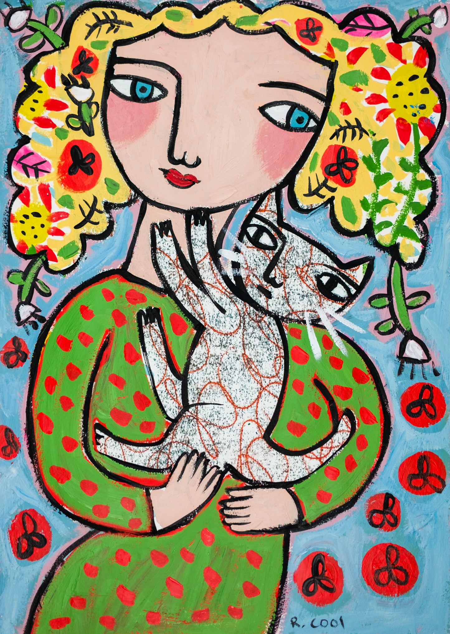 Painting on paper, 42x30cm