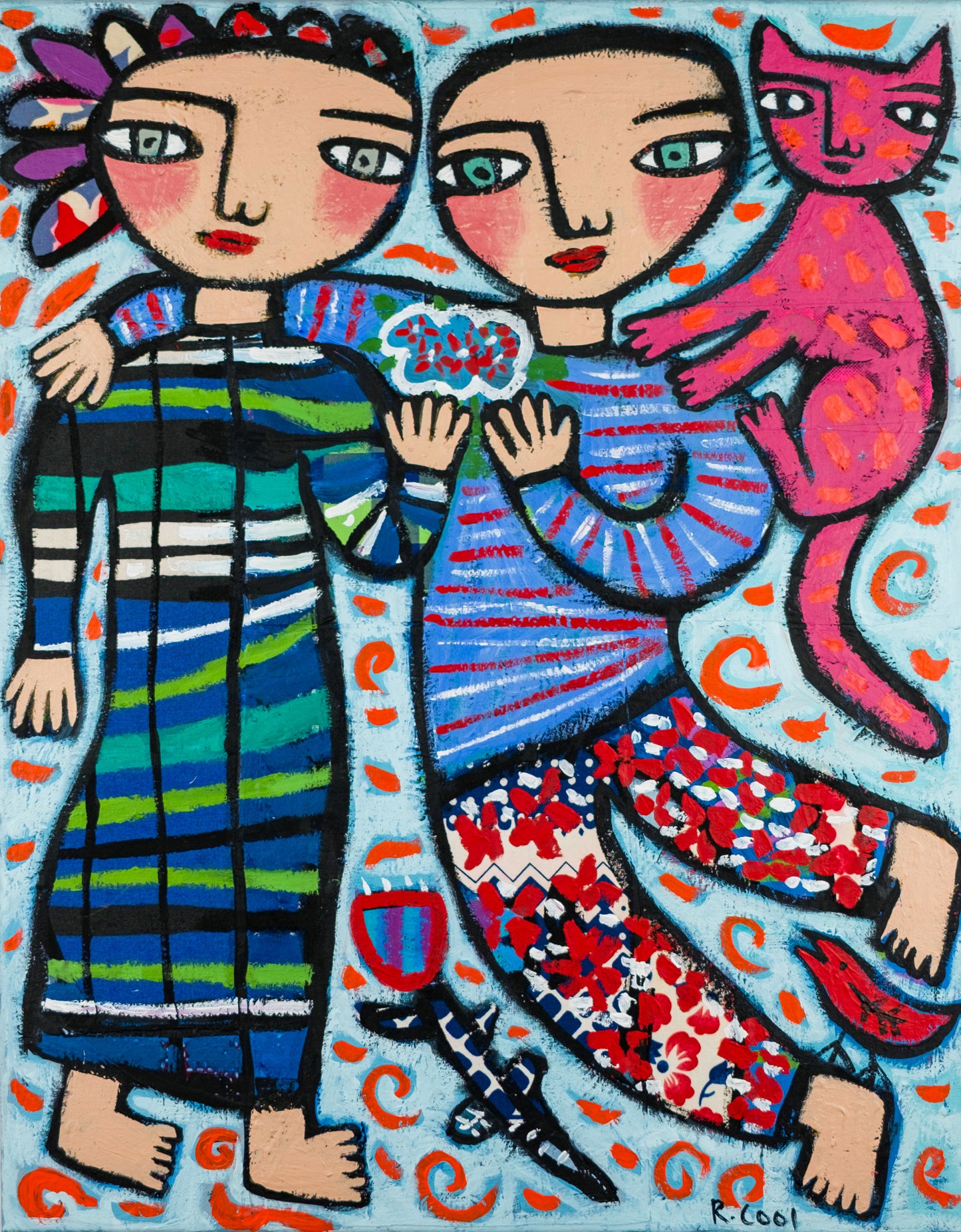 Painting on canvas, 51x41cm