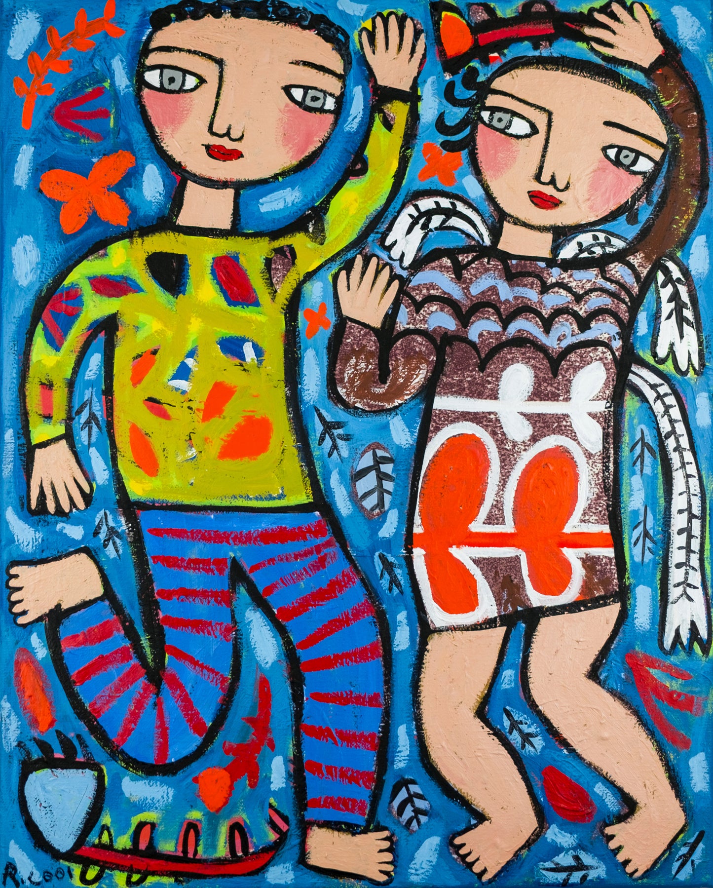 Painting on canvas, 51x41cm