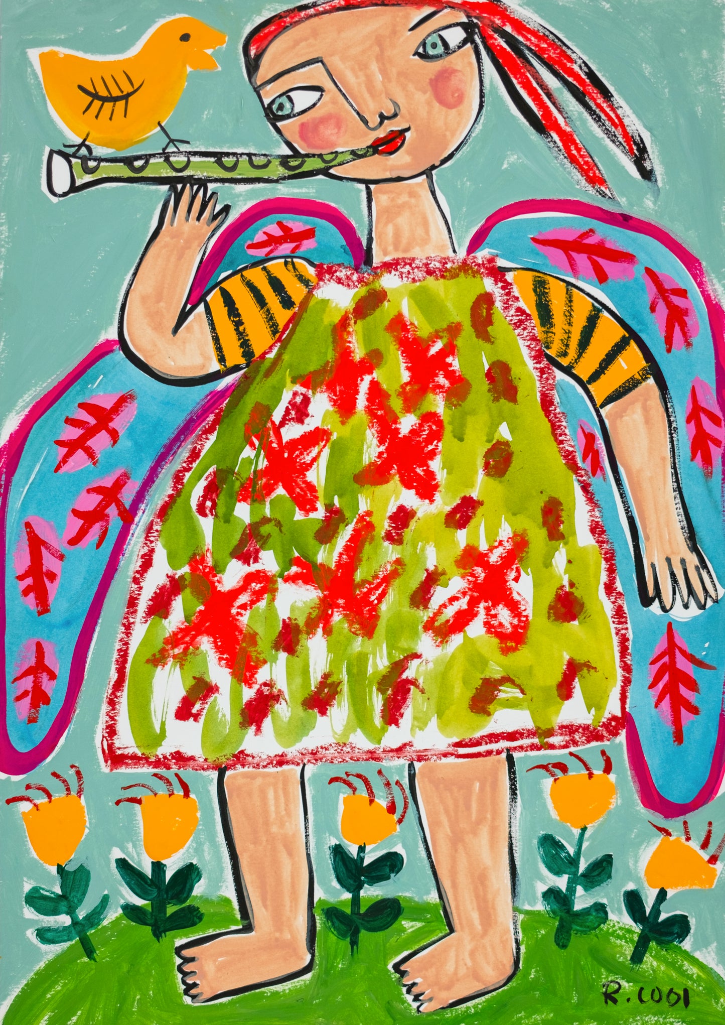 Painting on paper, 42x30cm