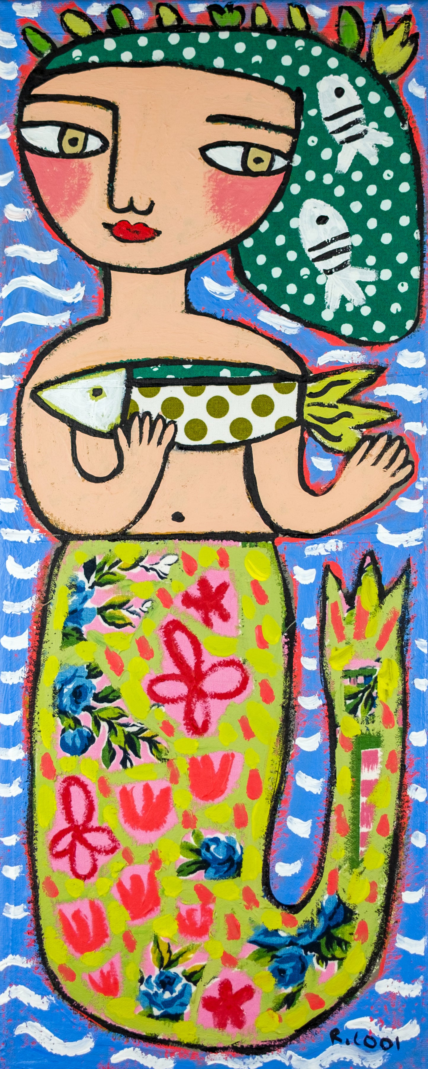 Painting on canvas, 50x20cm