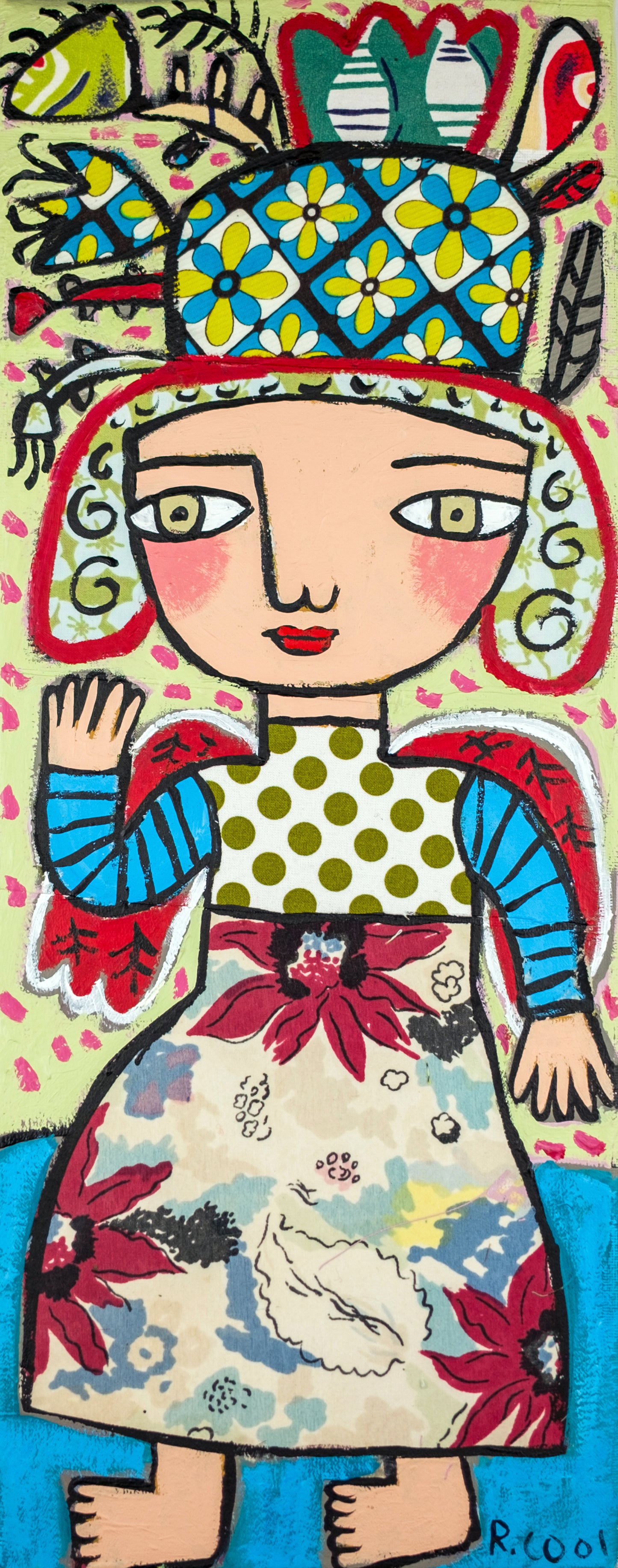 Painting on canvas, 50x20cm