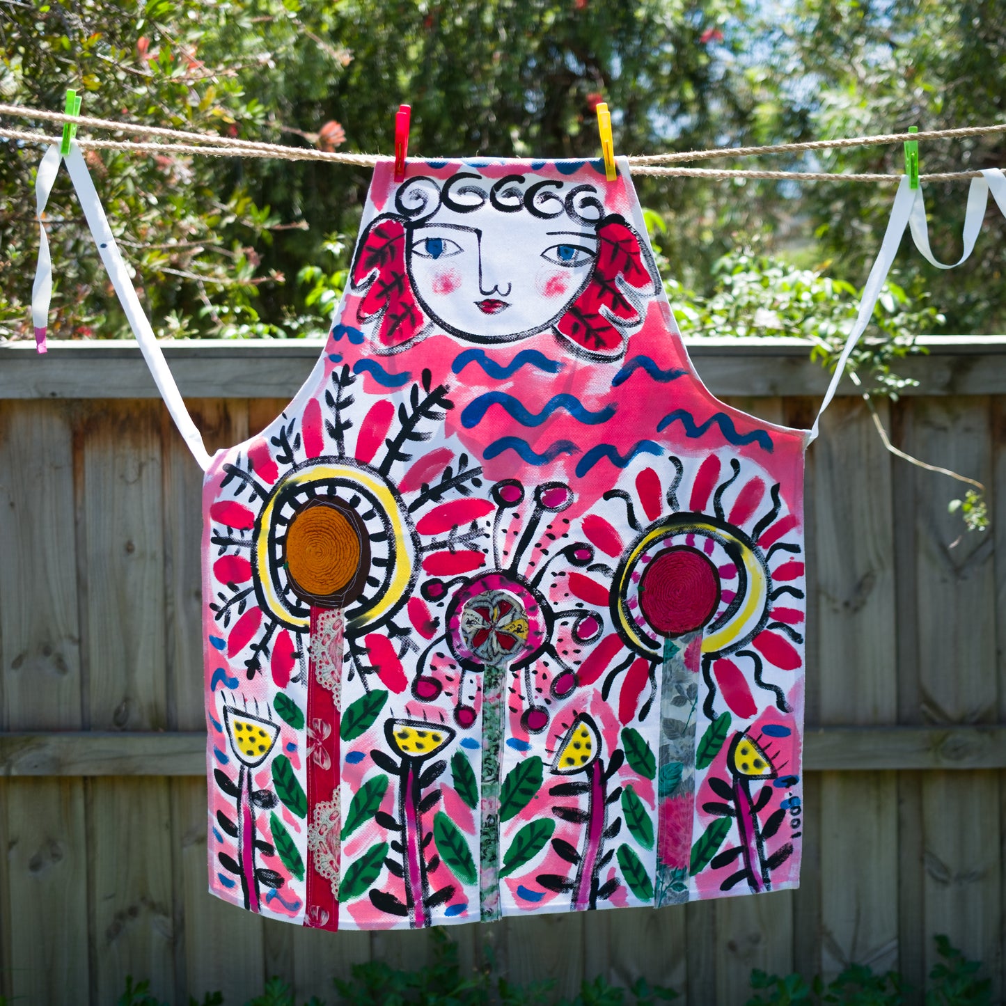 Hand-painted Apron