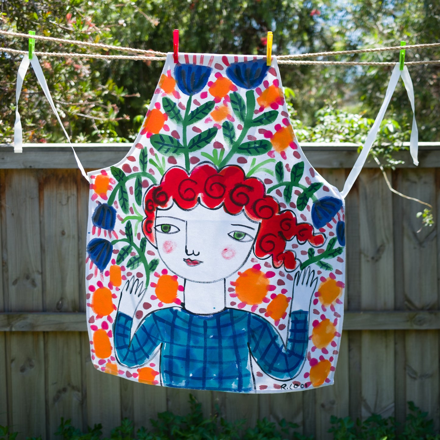 Hand-painted Apron