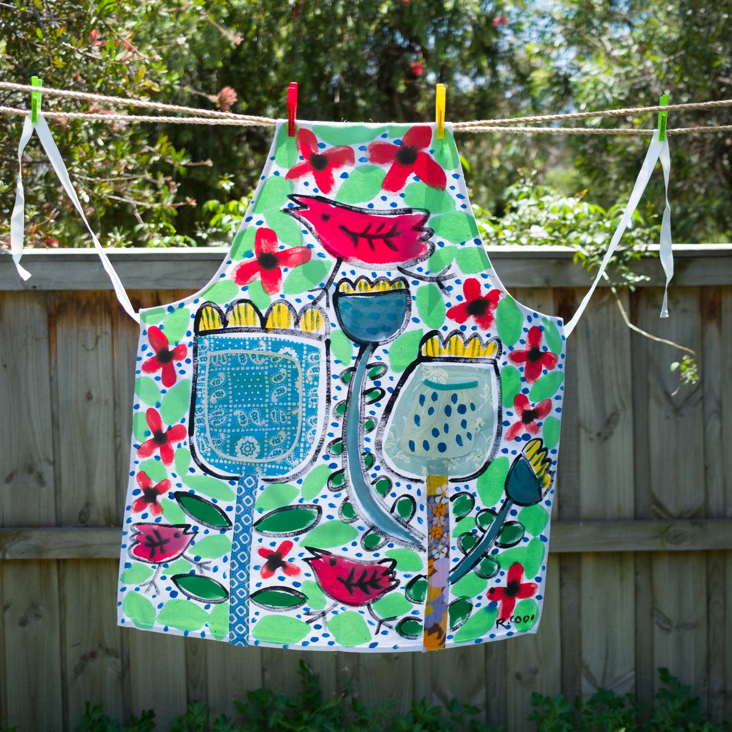 Hand-painted Apron