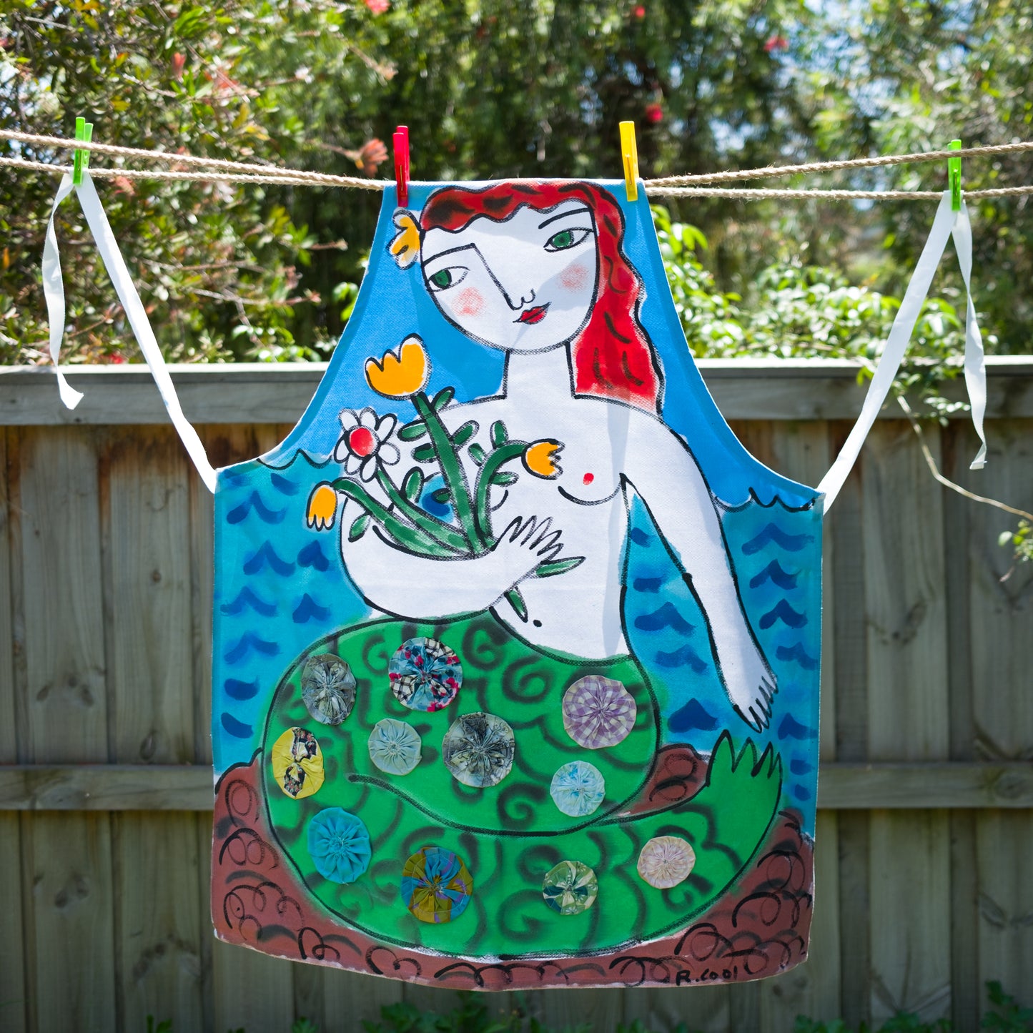 Hand-painted Apron