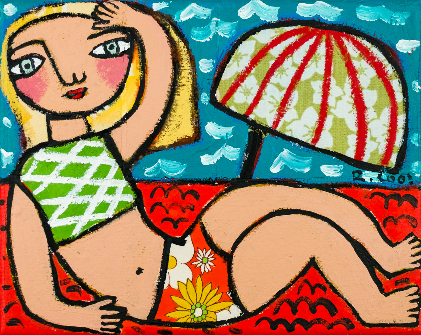 Painting on canvas, 20x25cm