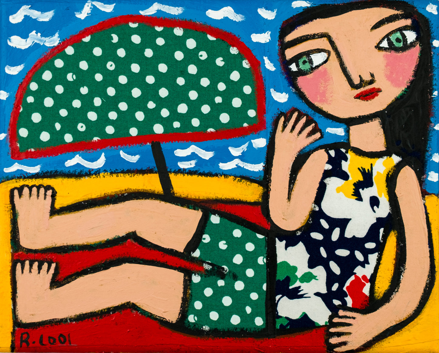 Painting on canvas, 20x25cm