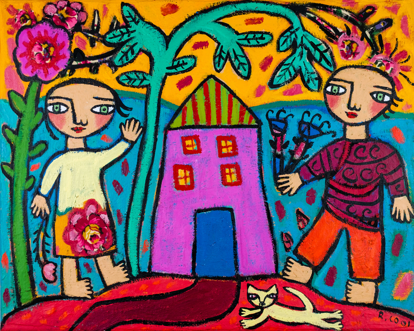 Painting on canvas, 41x51cm