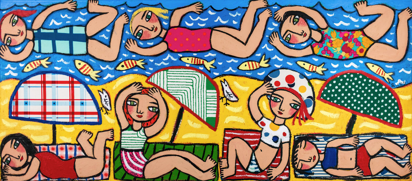 Painting on canvas, 41x91cm