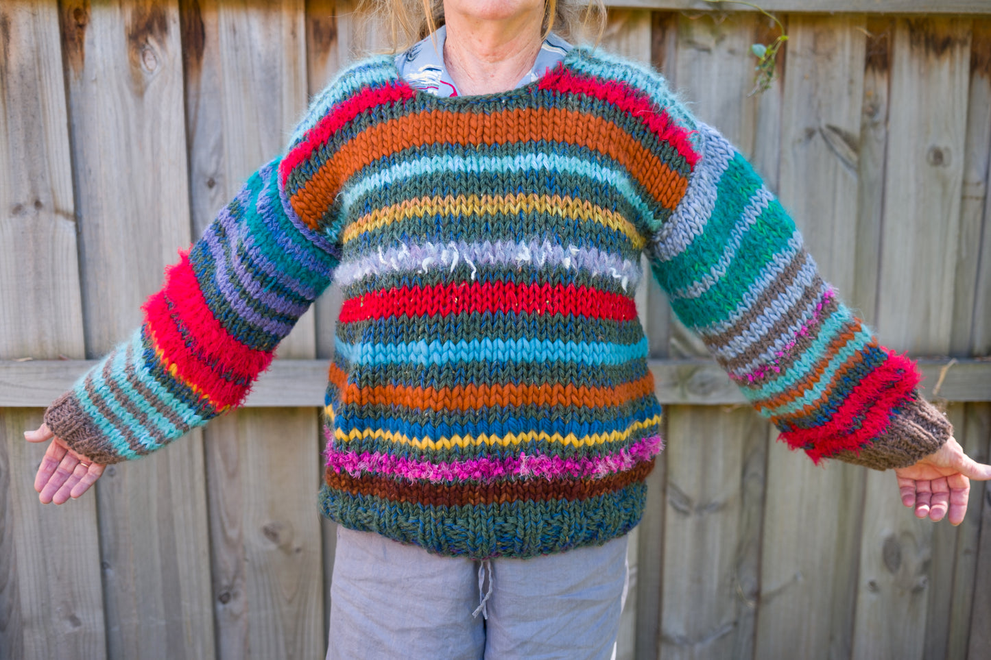 Hand-Knitted Wool Jumper