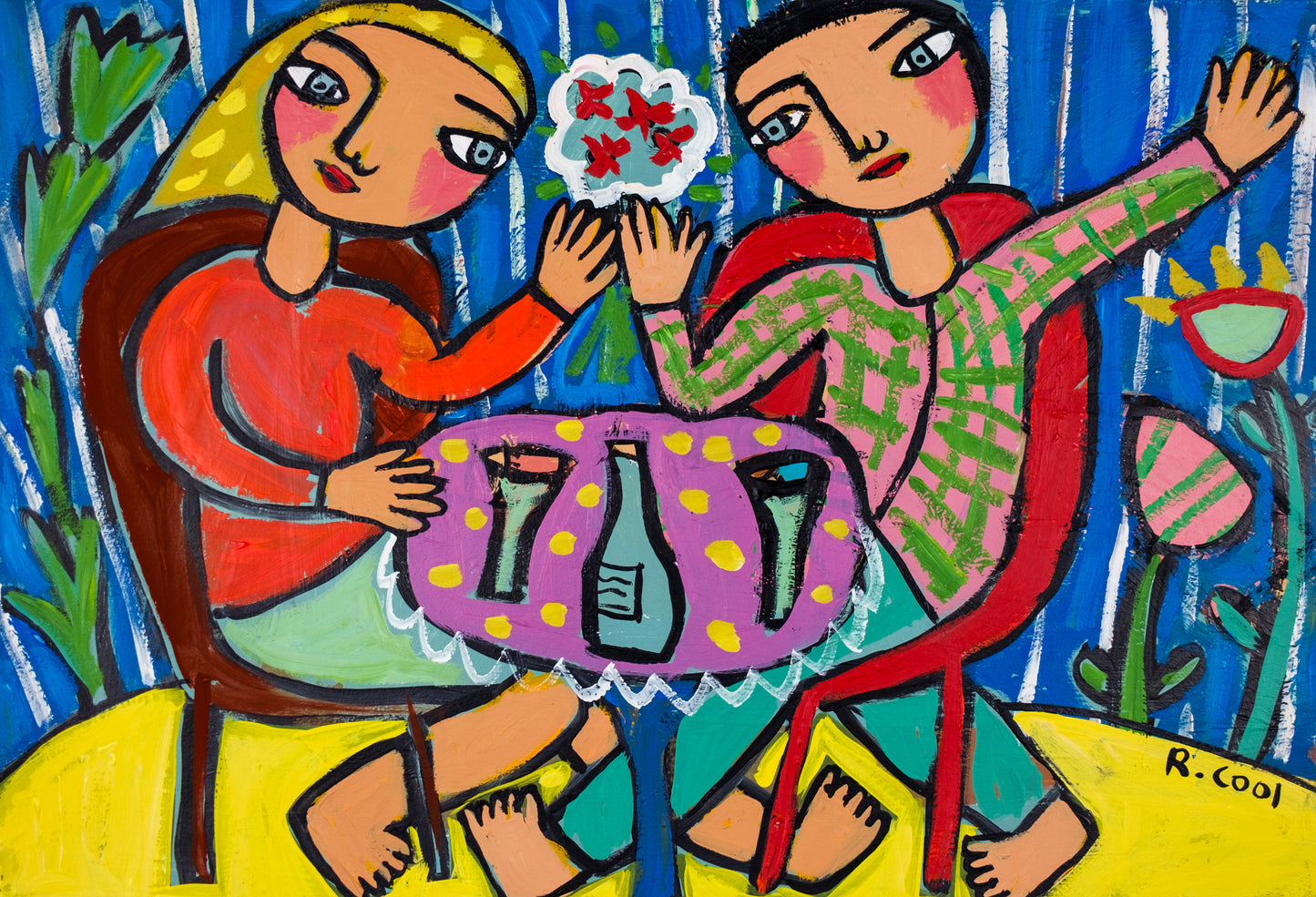 Painting on paper, 29x42cm