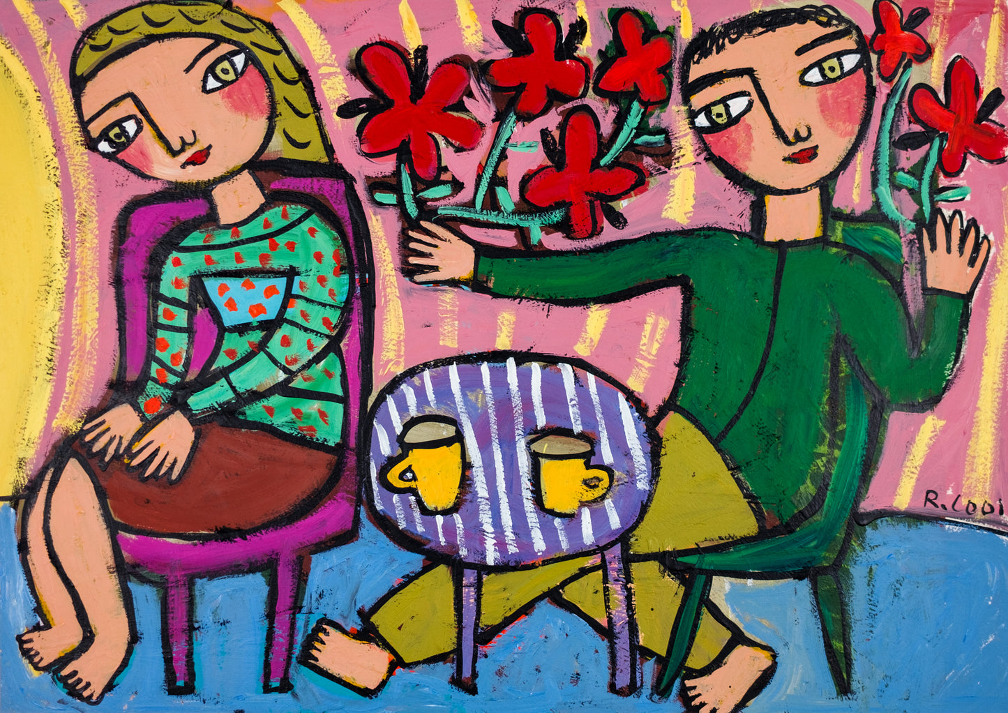 Painting on paper, 30x42cm