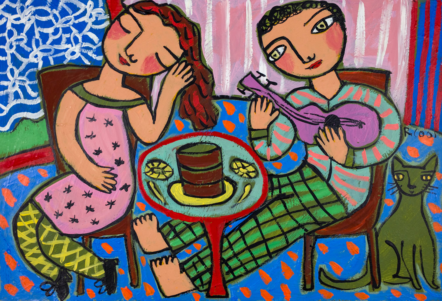 Painting on paper, 29x42cm