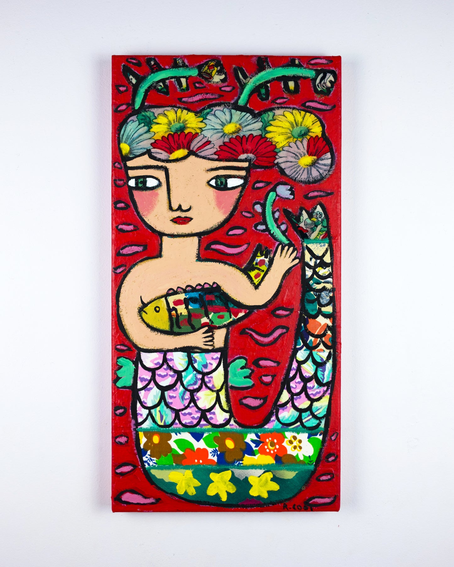 Red Sea Mermaid, 51x26cm