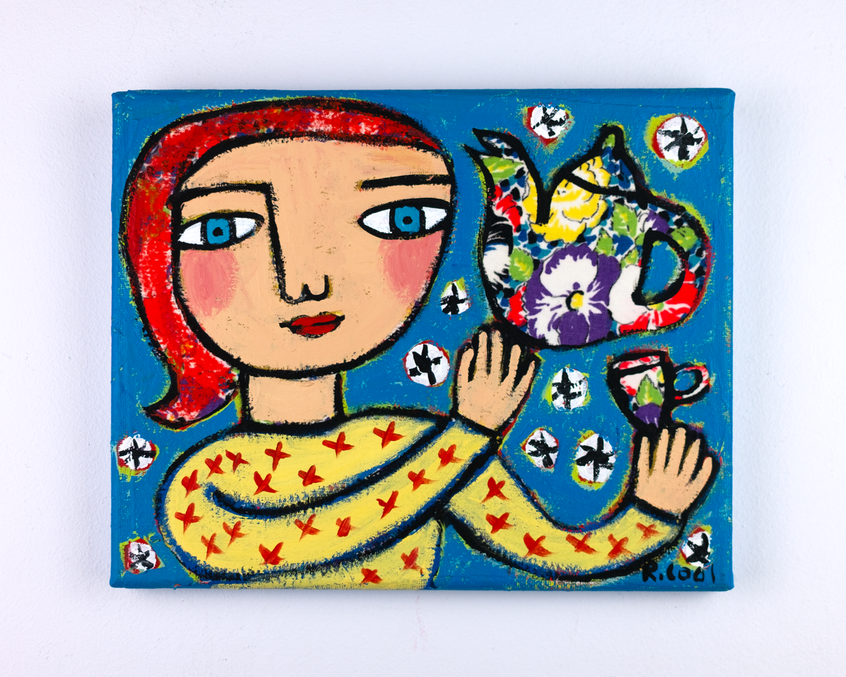 The Flower Teapot, 20x25cm