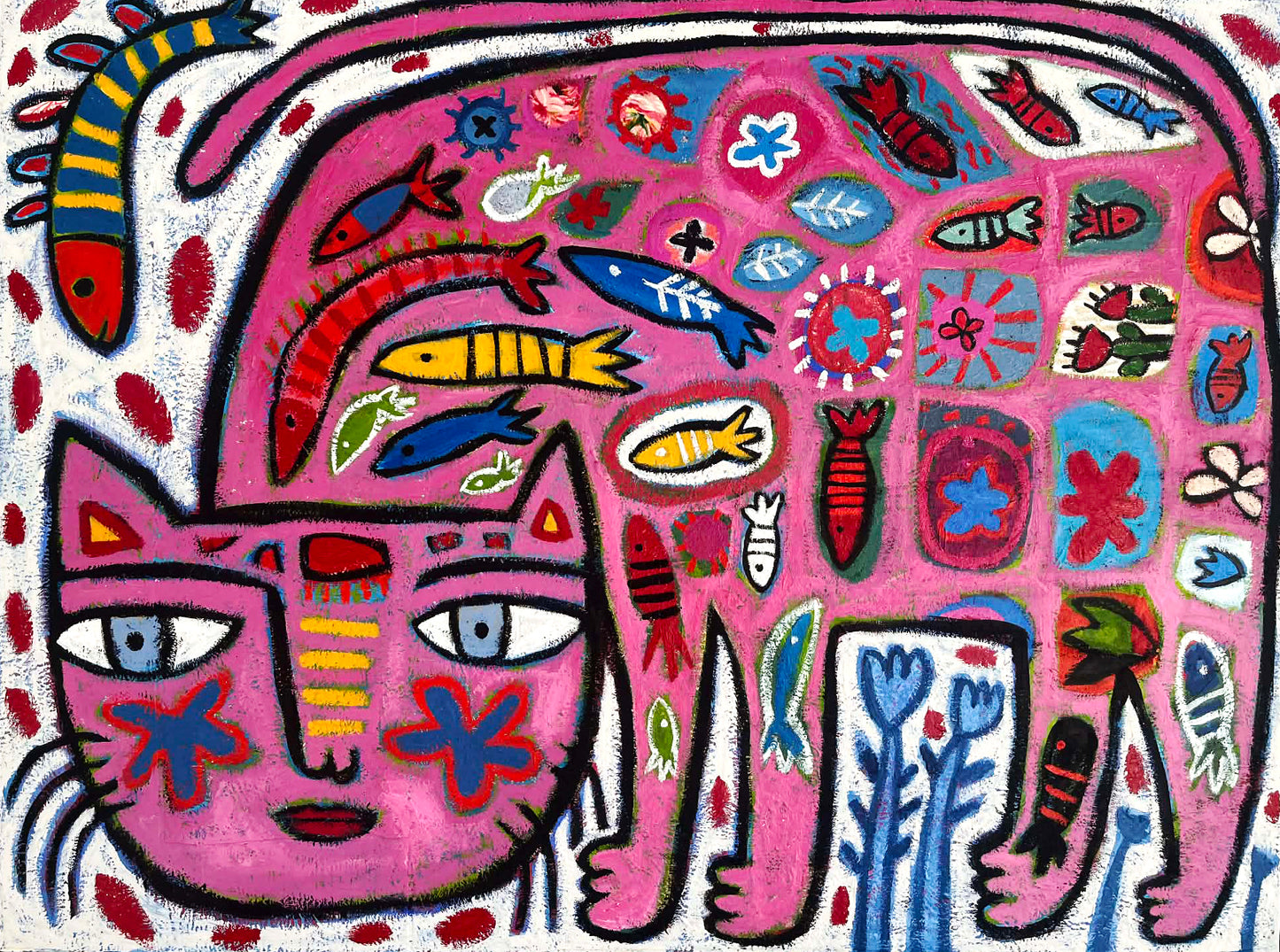 Painting on canvas, 100x76cm