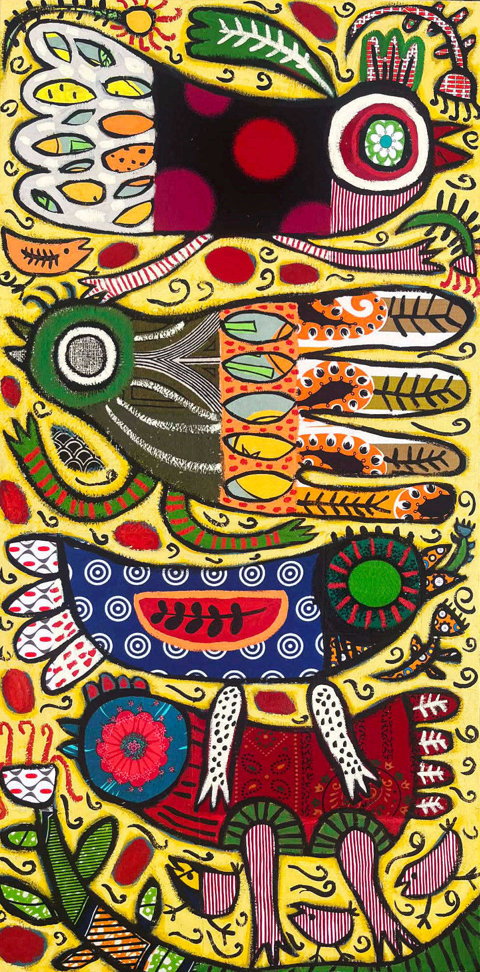 Painting on Canvas, 121x60cm