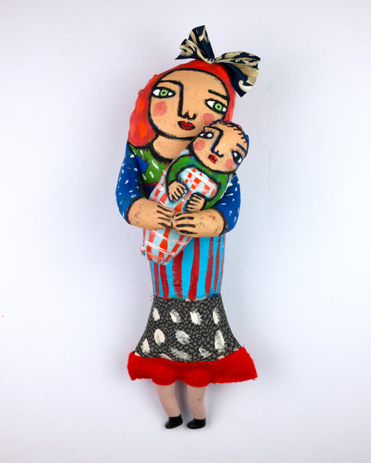 Adoring Mother Soft Sculpture