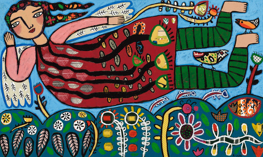 キャンバスに描かれた絵画、152x92cm