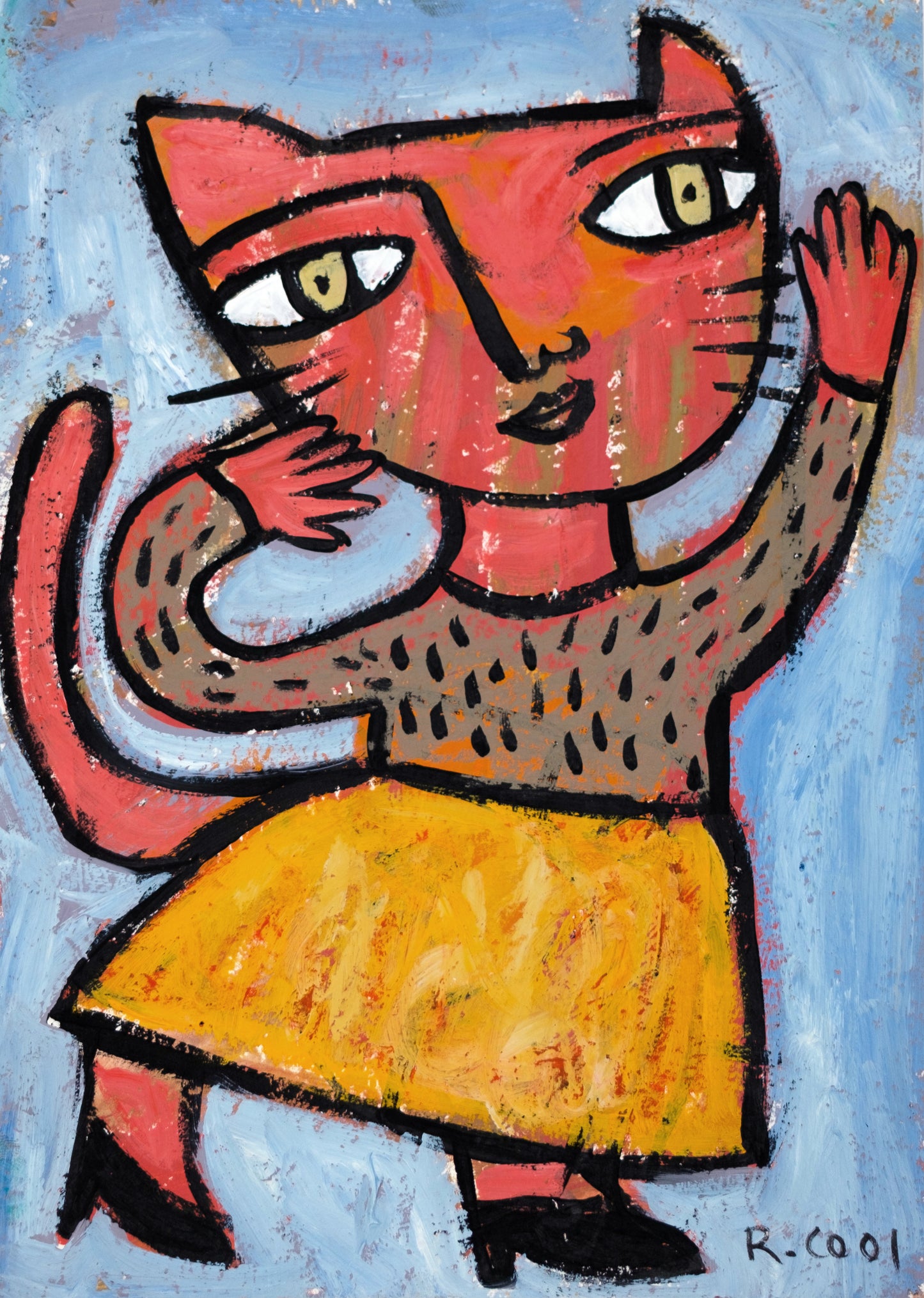 Cat Dance, 30x21cm