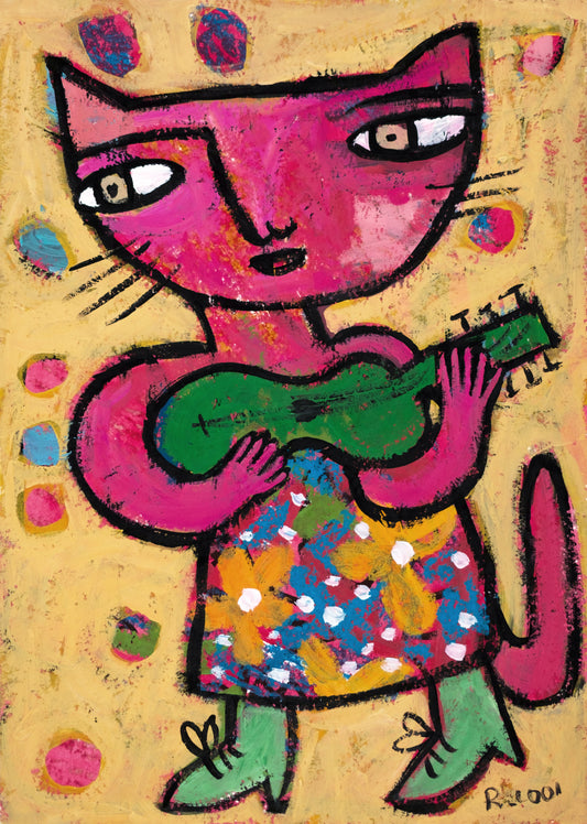 Cat Music, 30x21cm