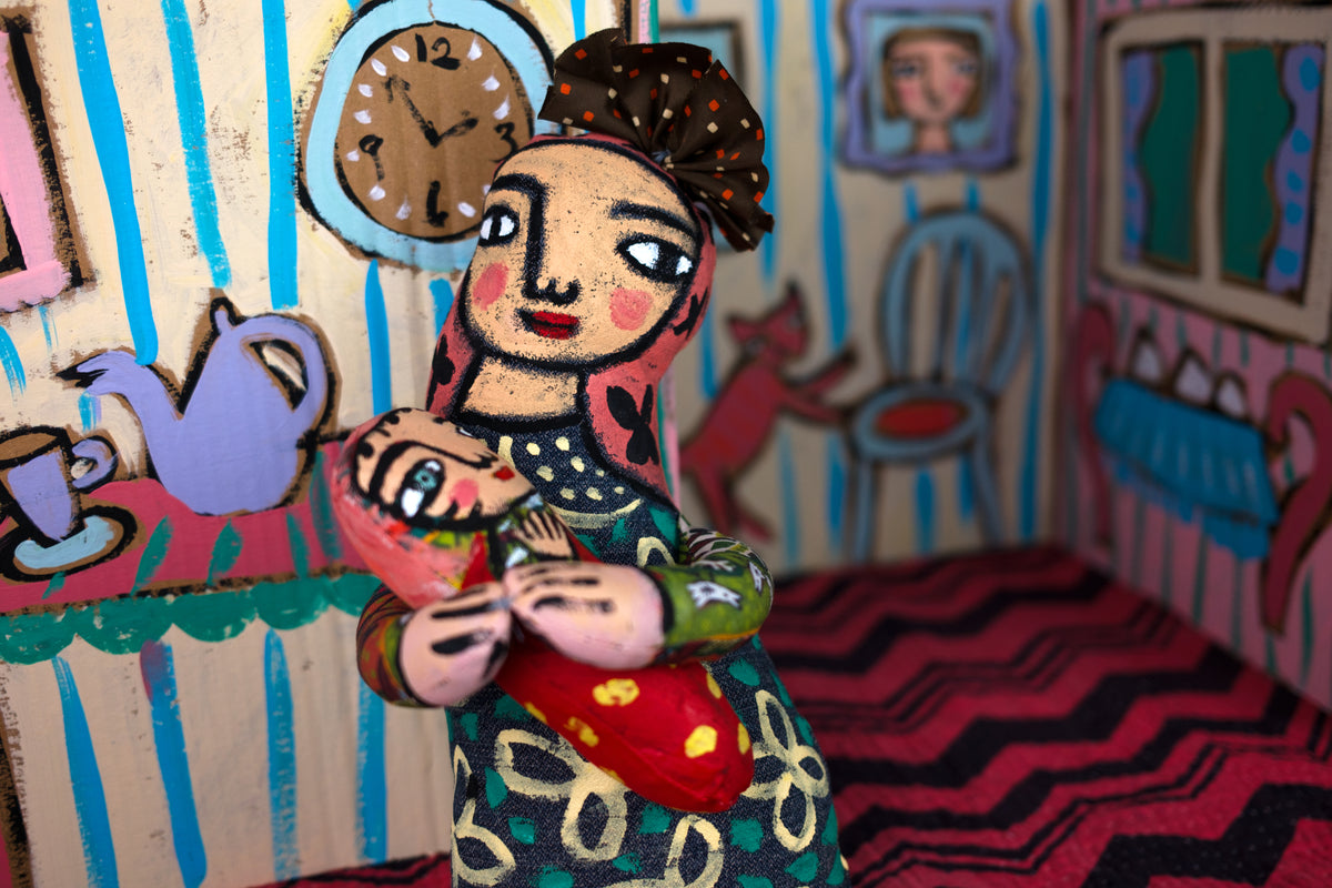 Doting Mother Soft Sculpture