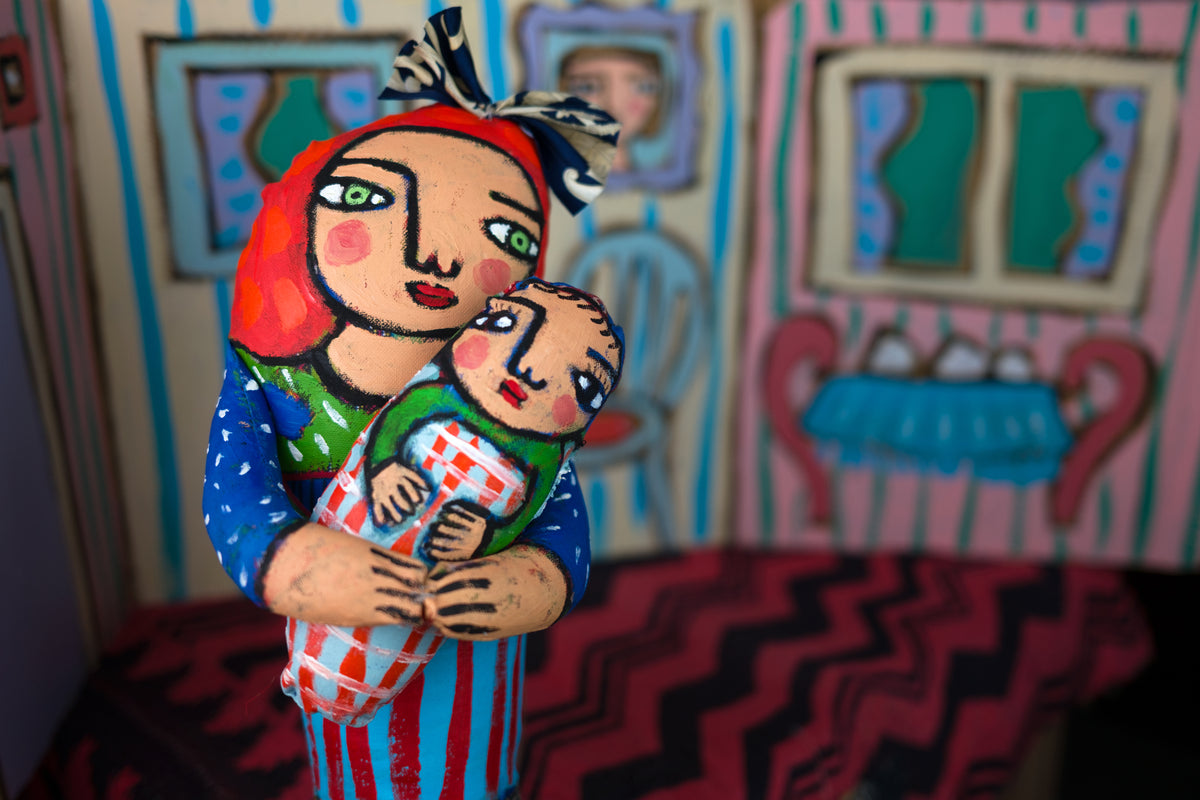 Adoring Mother Soft Sculpture