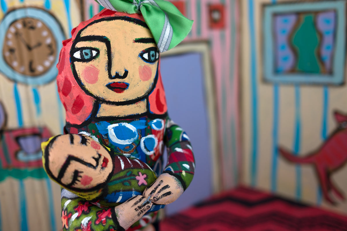Fashionable Mother Soft Sculpture