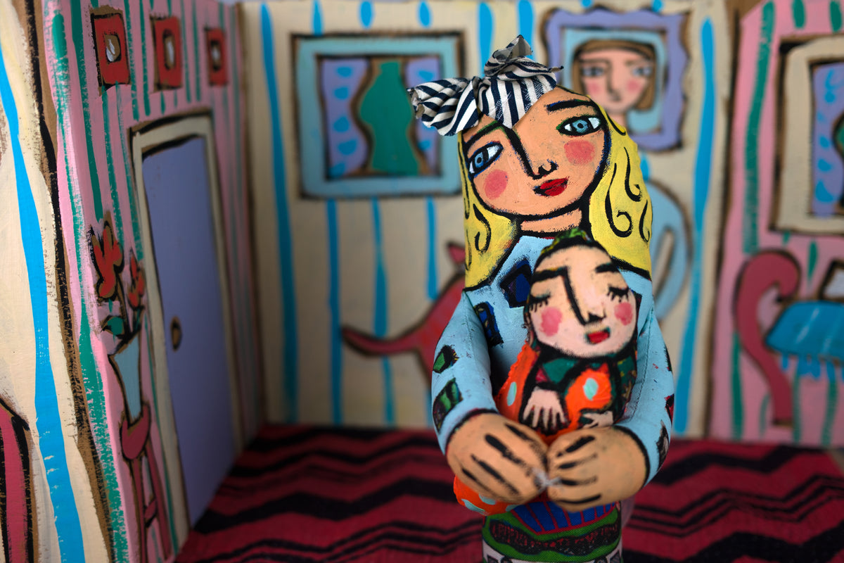 Serene Mother Soft Sculpture