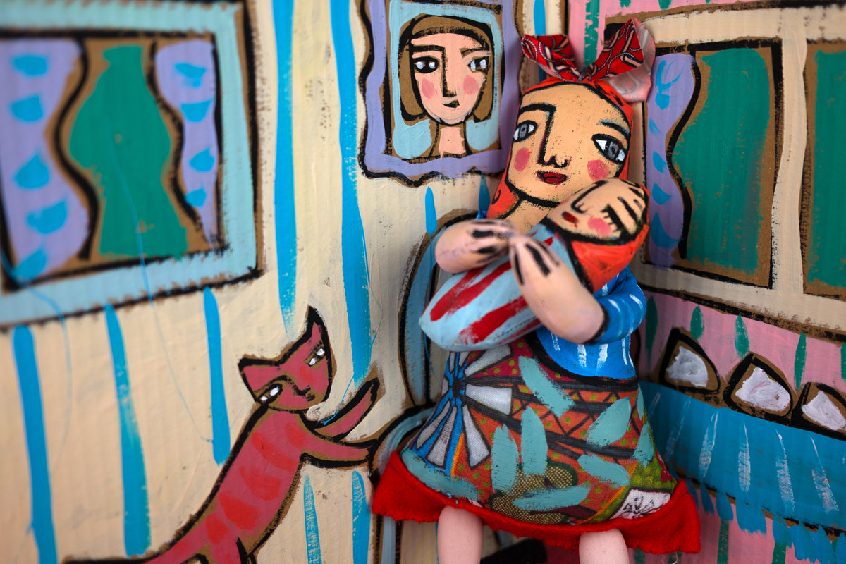 Contented Mother Soft Sculpture