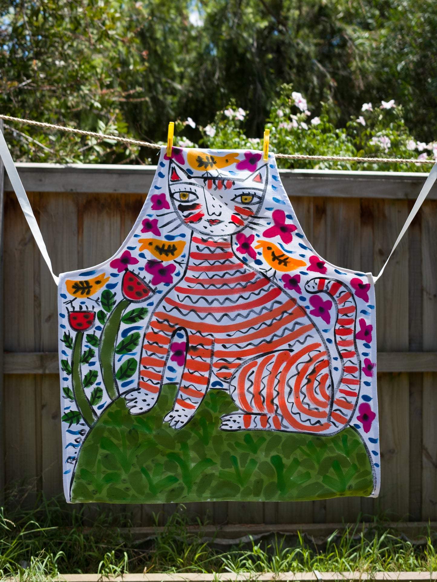 Hand-Painted Apron