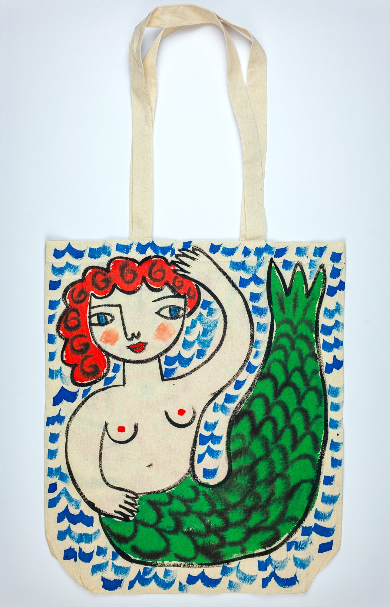 Hand-Painted Tote Bag