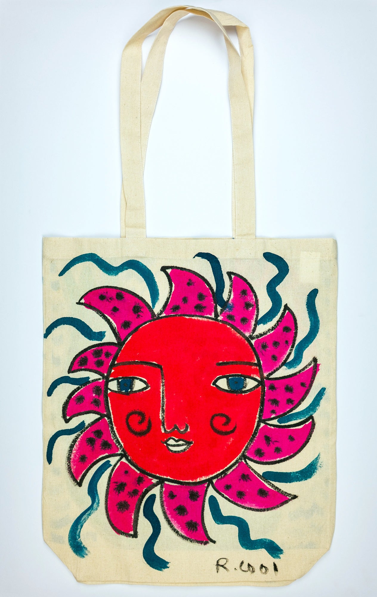 Hand-Painted Tote Bag