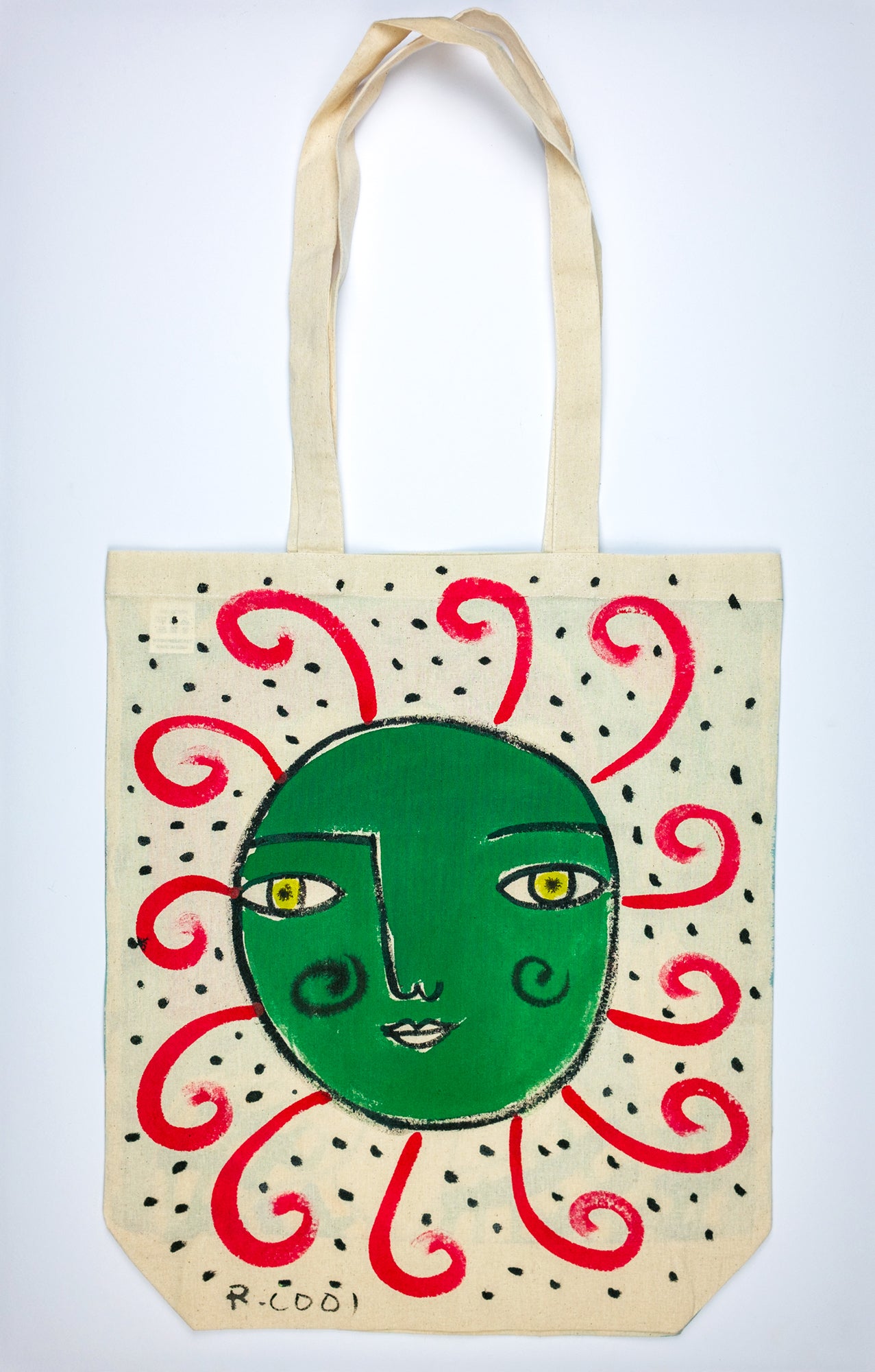 Hand-Painted Tote Bag