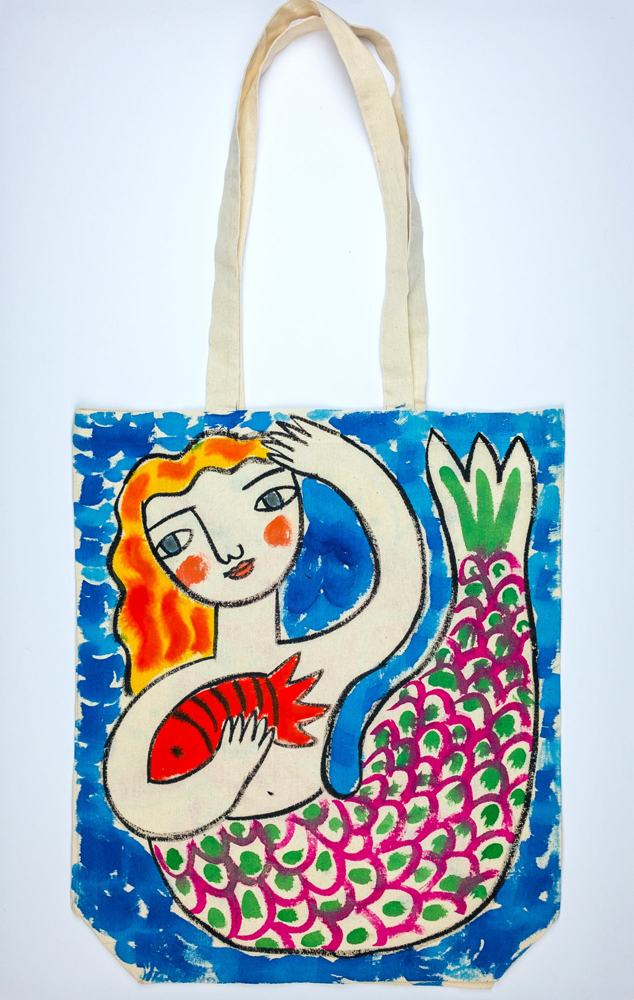 Hand-Painted Tote Bag