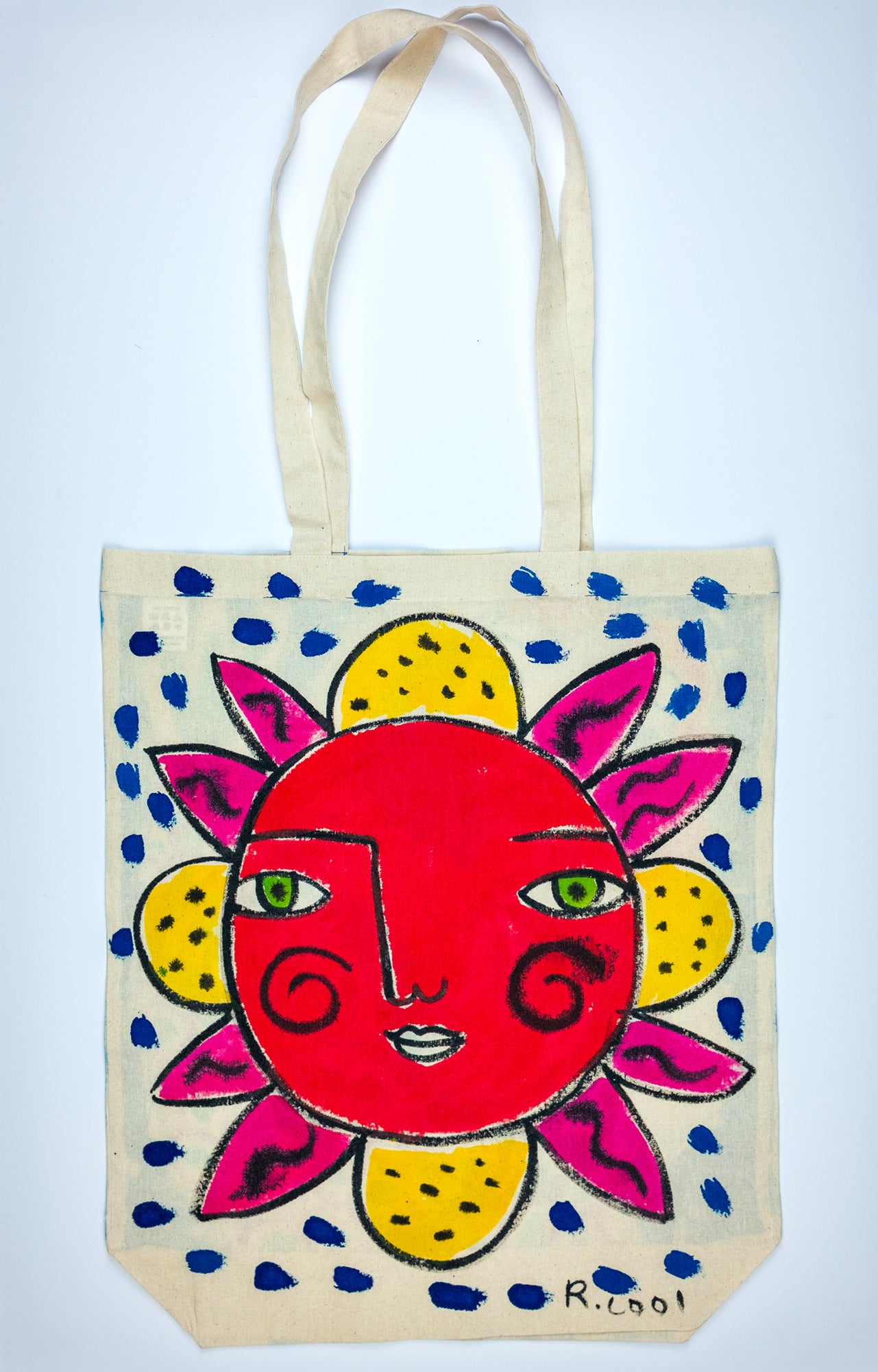 Hand-Painted Tote Bag